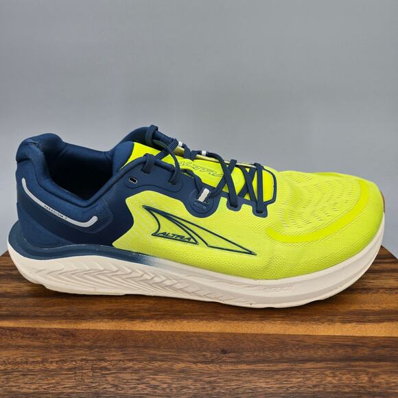 Altra Paradigm 7 Shoes Men\'s 13 Lime Blue Low Top Running Athletic Sneakers